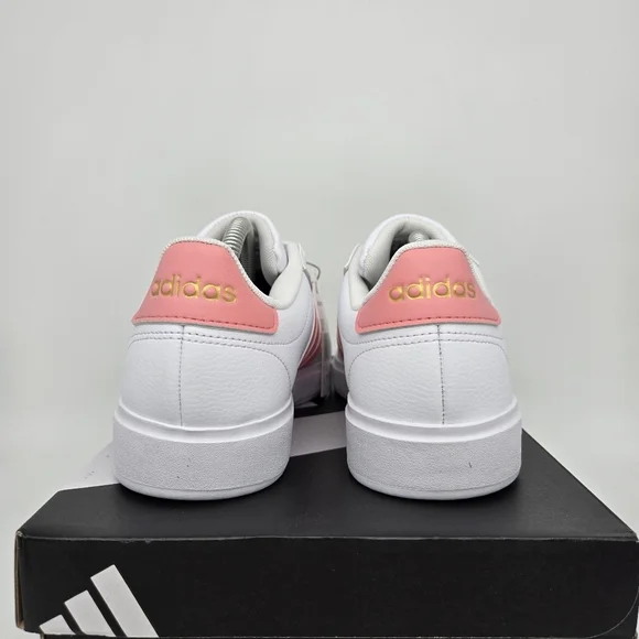 New adidas Grand Court Cloudfoam 'White Semi Pink Spark' Women's Shoes Size 6.5 - Picture 4 of 8